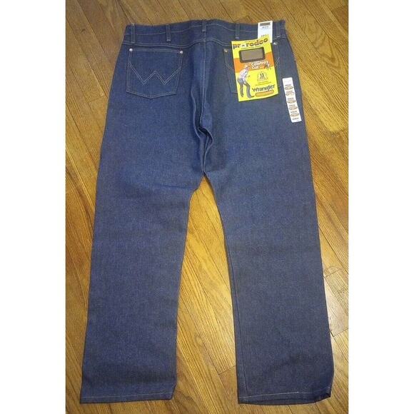 Wrangler men's Pro Rodeo Cowboy Cut Competition Jeans 40x30 Blue NEW Heavyweight - Picture 4 of 5